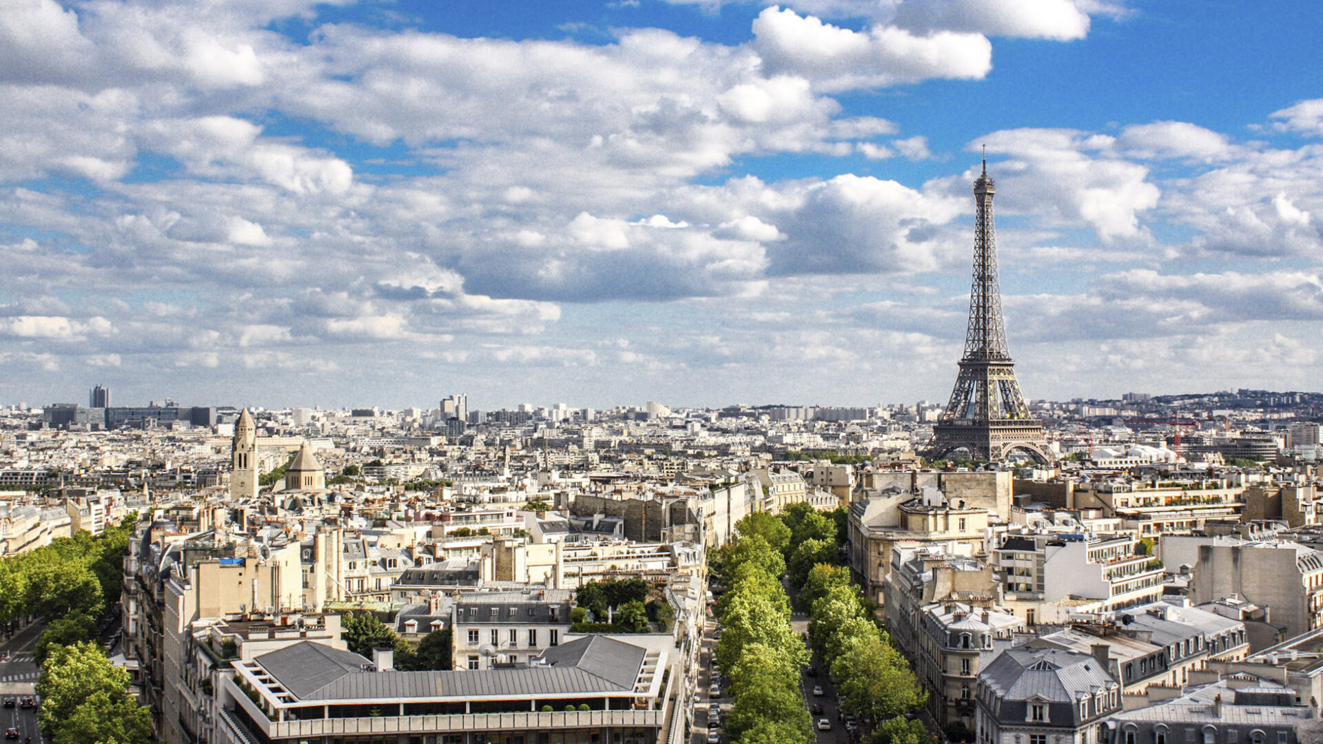 Paris vista do Arco do Triunfo