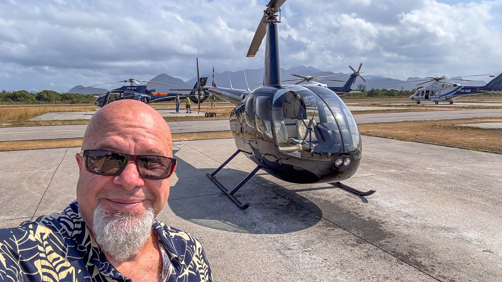 Passeio de helicóptero n Rio: aeroporto de Jacarepaguá